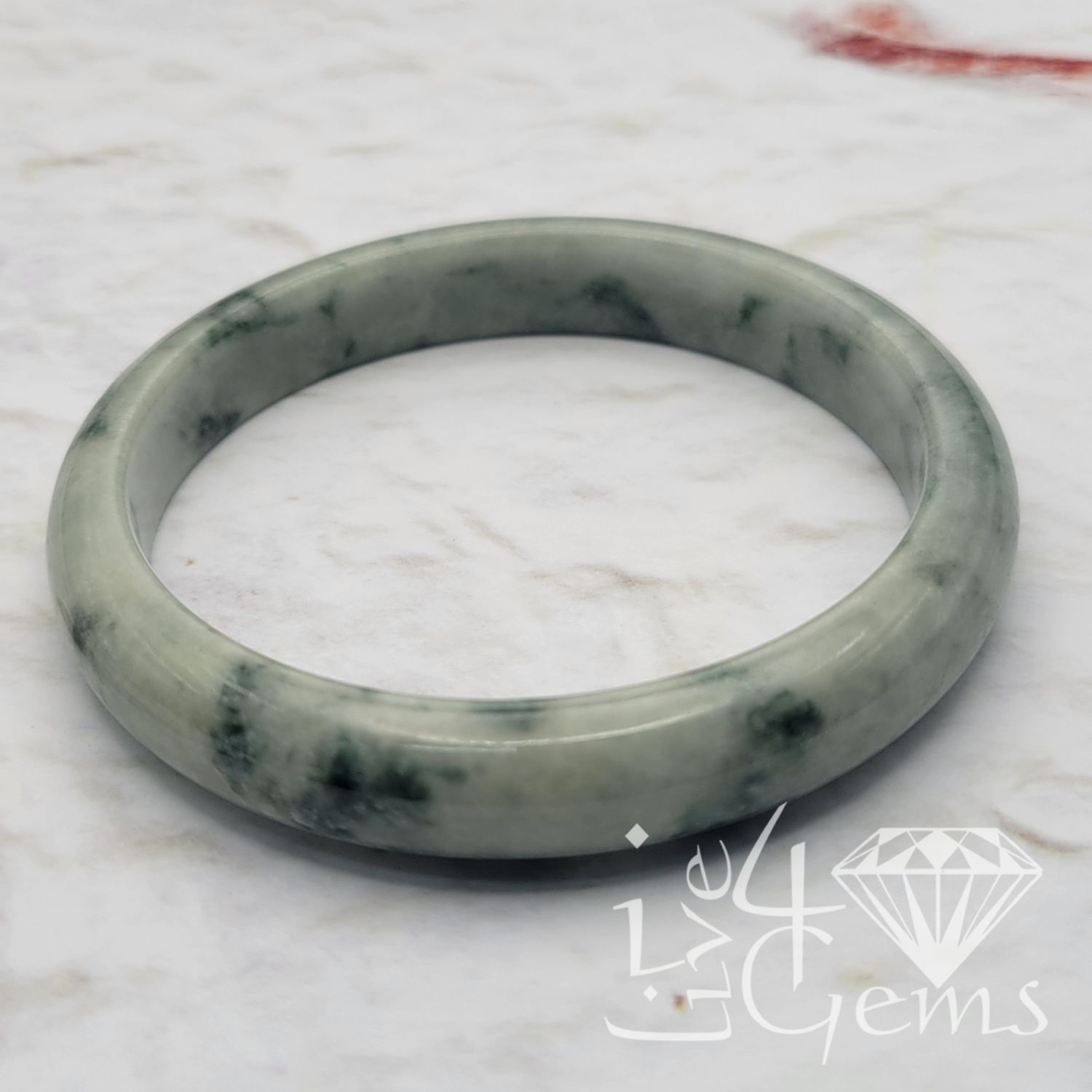 Jade Bangle Light Green 64mm