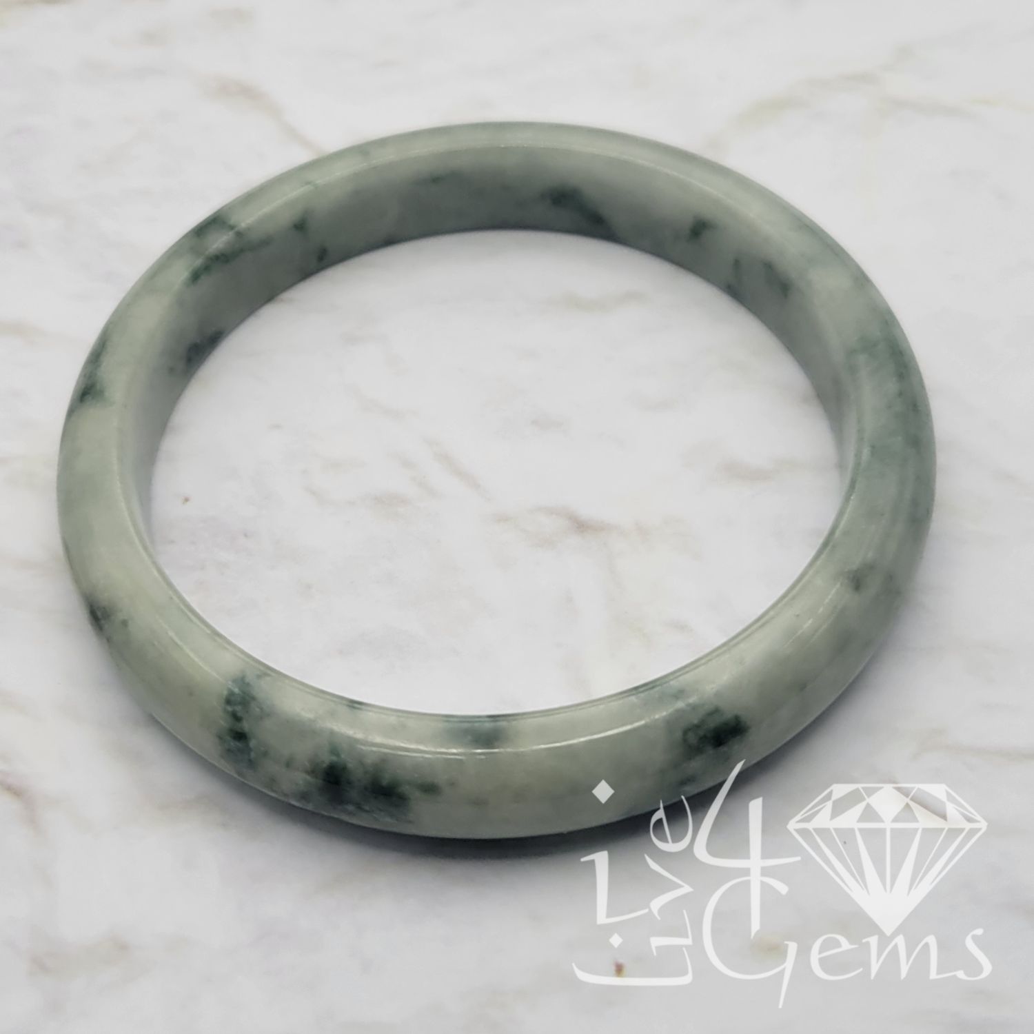 Jade Bangle Light Green 64mm