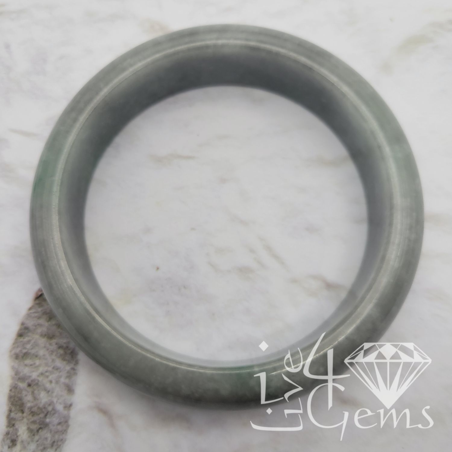 Jade Bangle Light Green 56mm