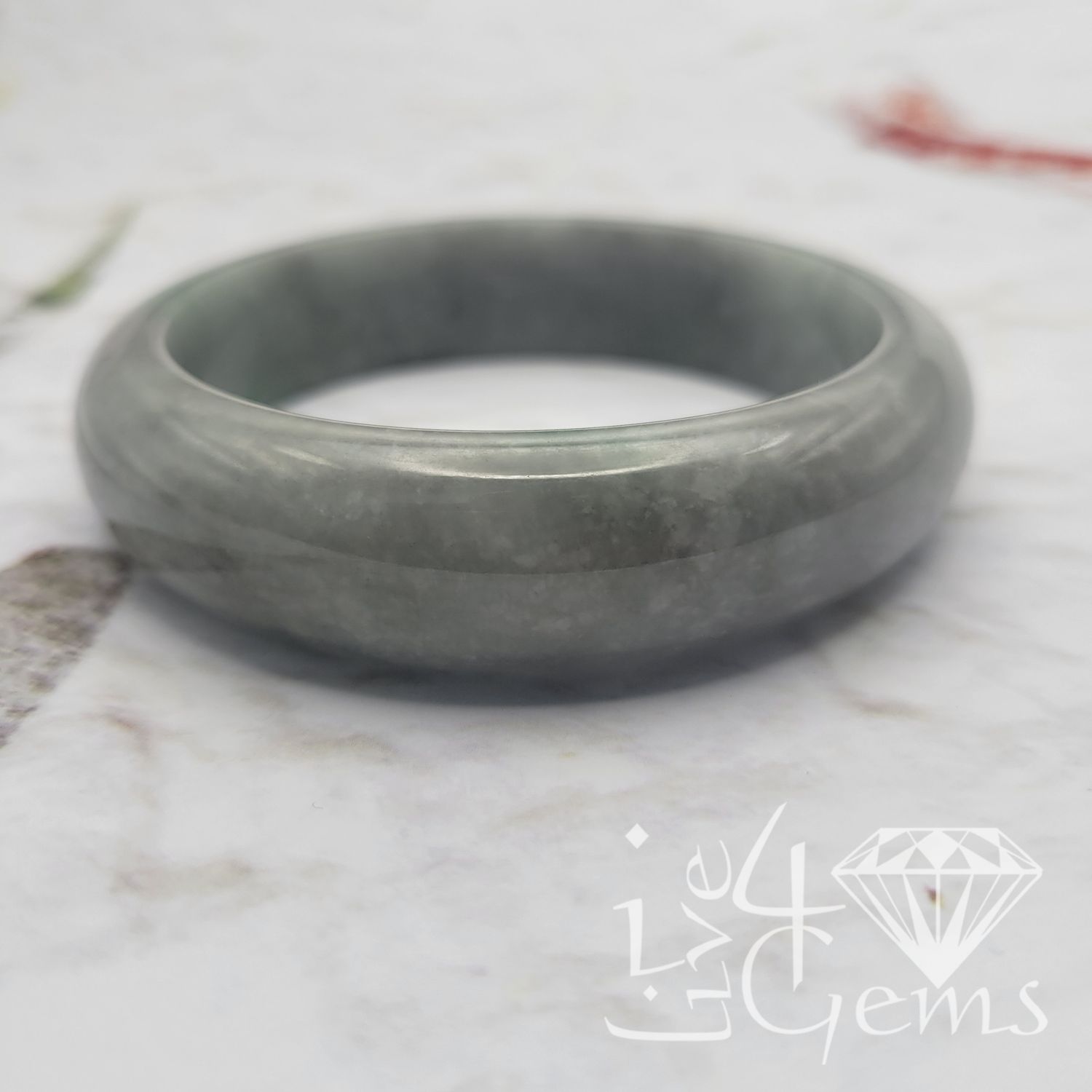 Jade Bangle Light Green 56mm