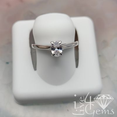 Silver Cubic Zirconia Bridal Ring