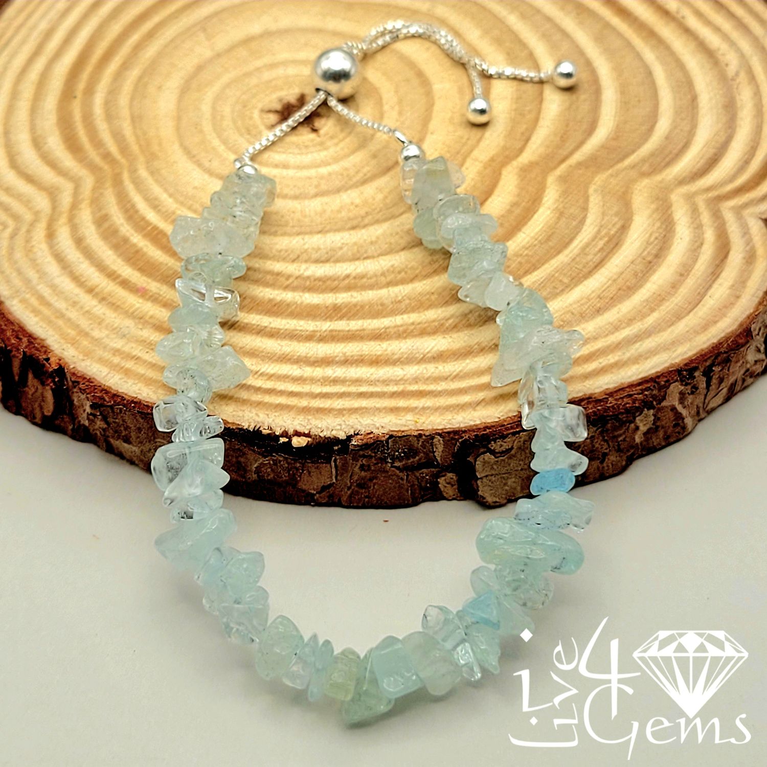 Sterling Silver Rainbow Moonstone Bolo Bracelet