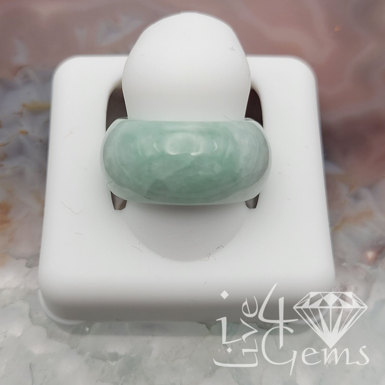 Green Jade Ring 10mm S3