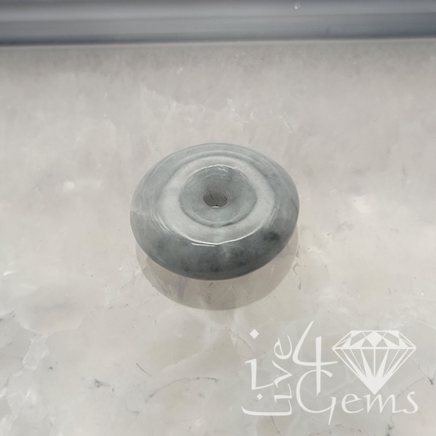 Green Jade Donut Charm