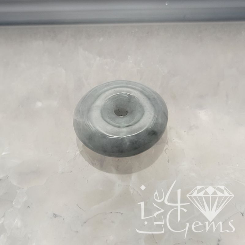 Green Jade Donut Charm
