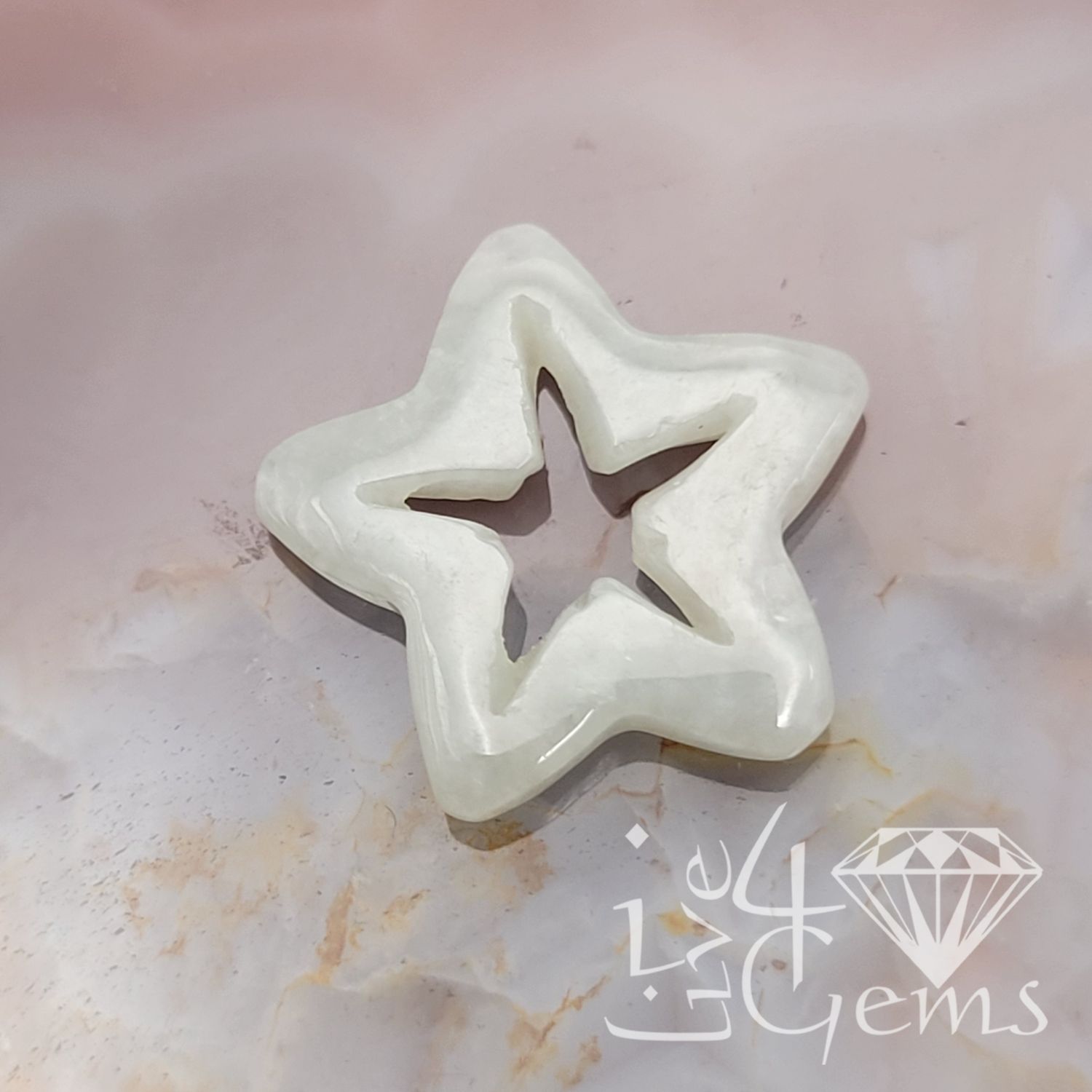 Green Jade Star Charm