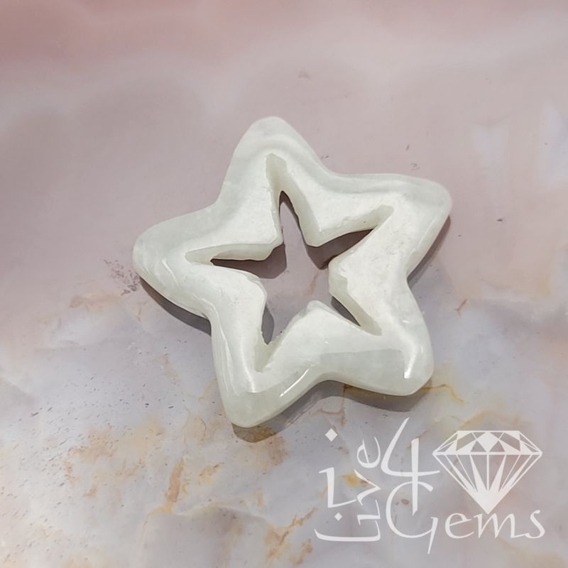 Green Jade Star Charm