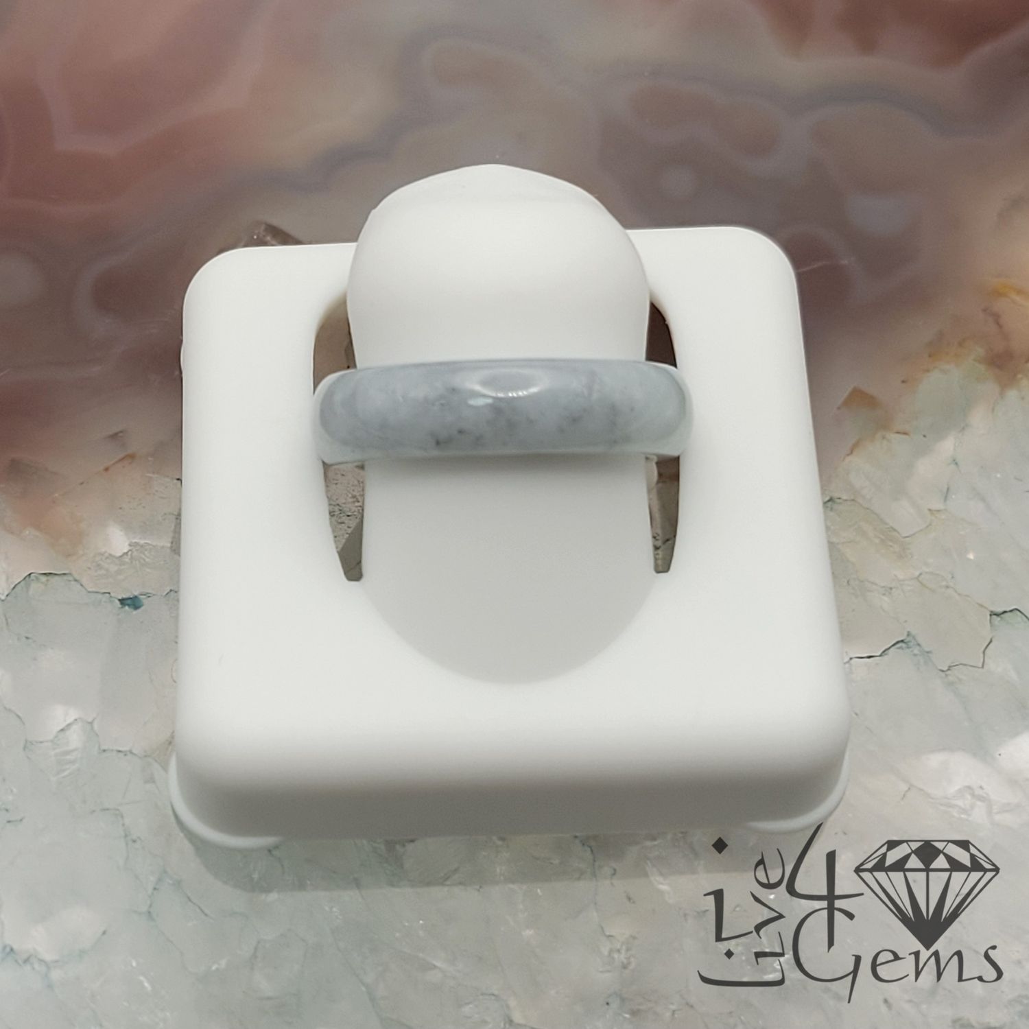 Light Green Jade Ring 5mm S5