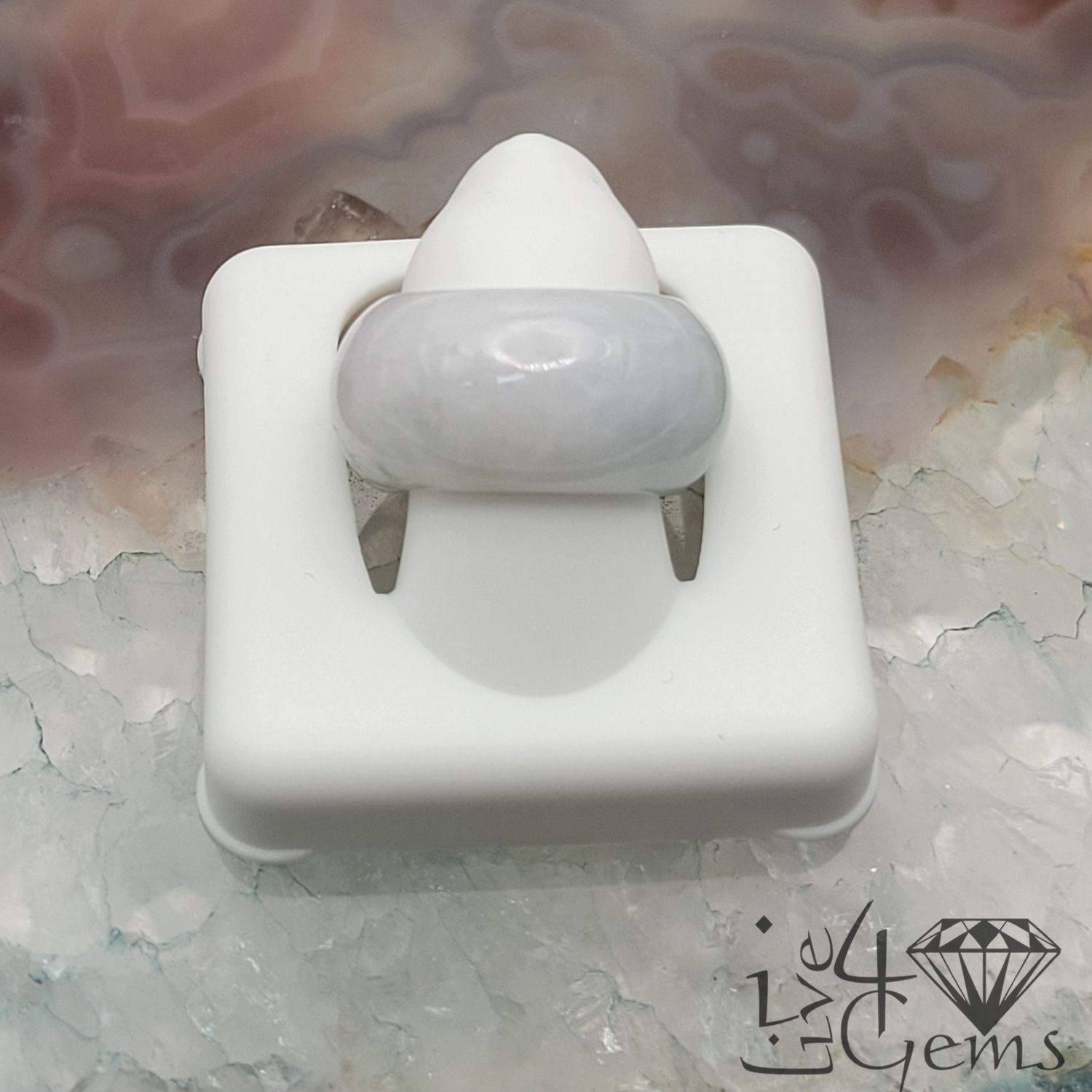 White Jade Ring 11mm S3