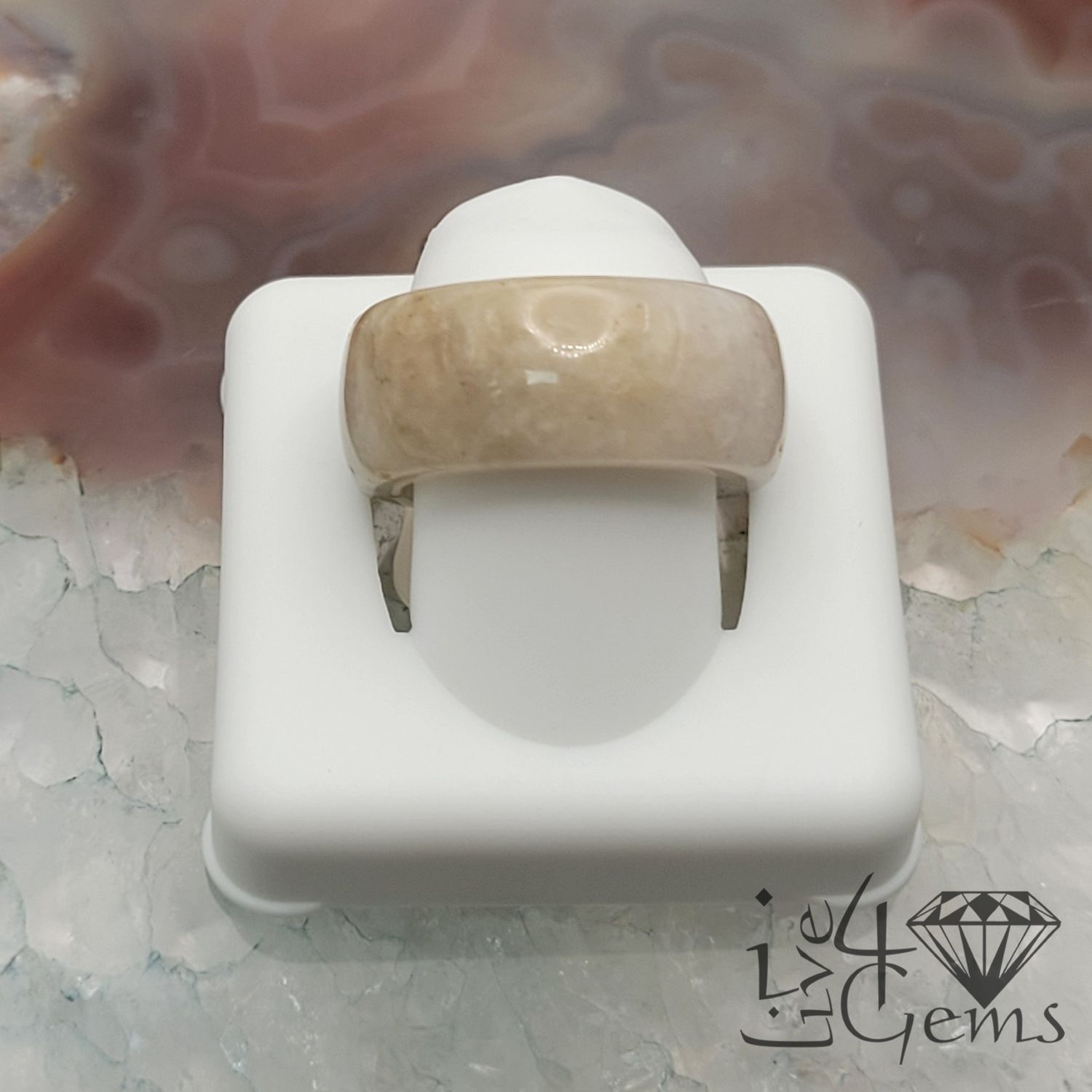 Green Jade Ring 10mm S6