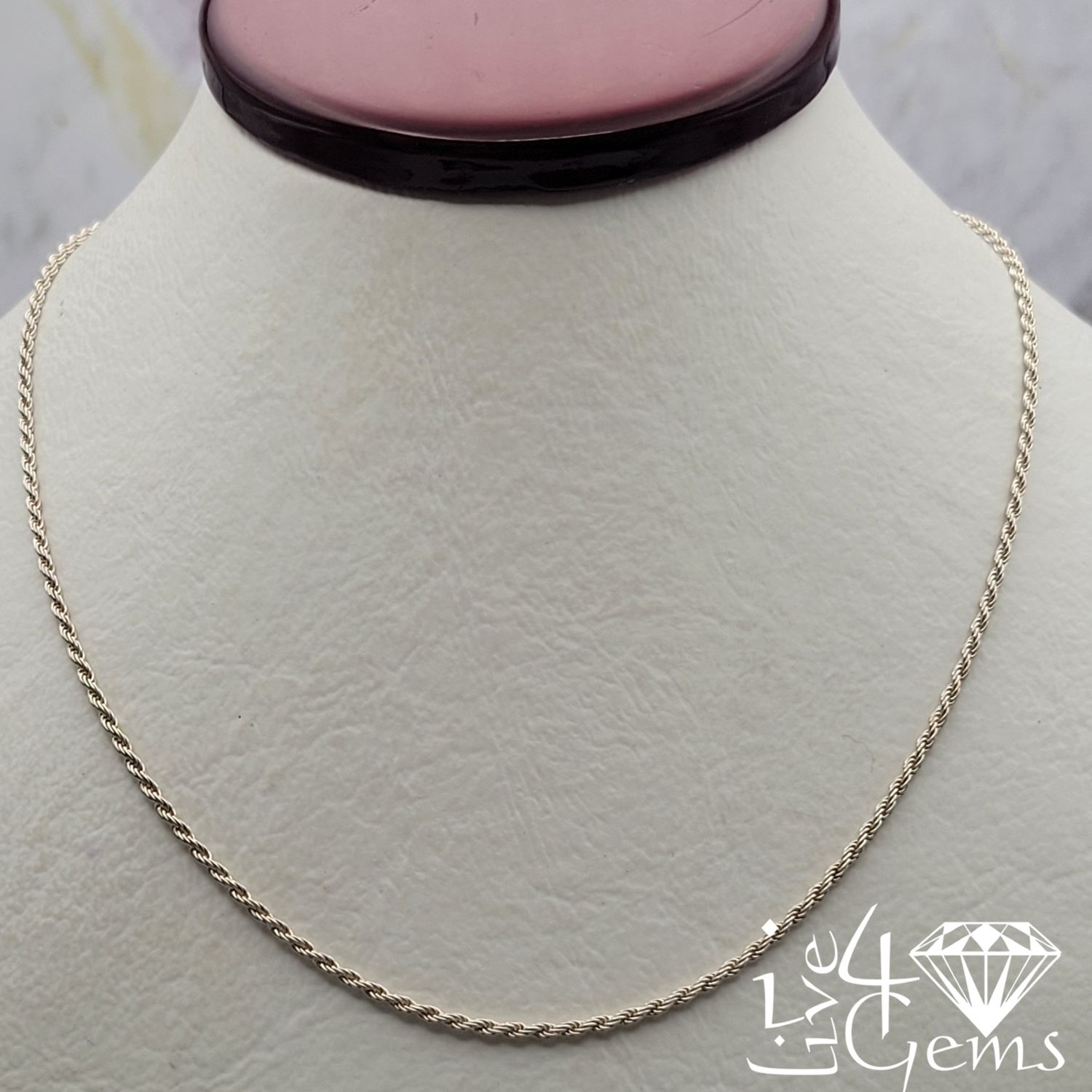 22&quot; Silver Rope Chain
