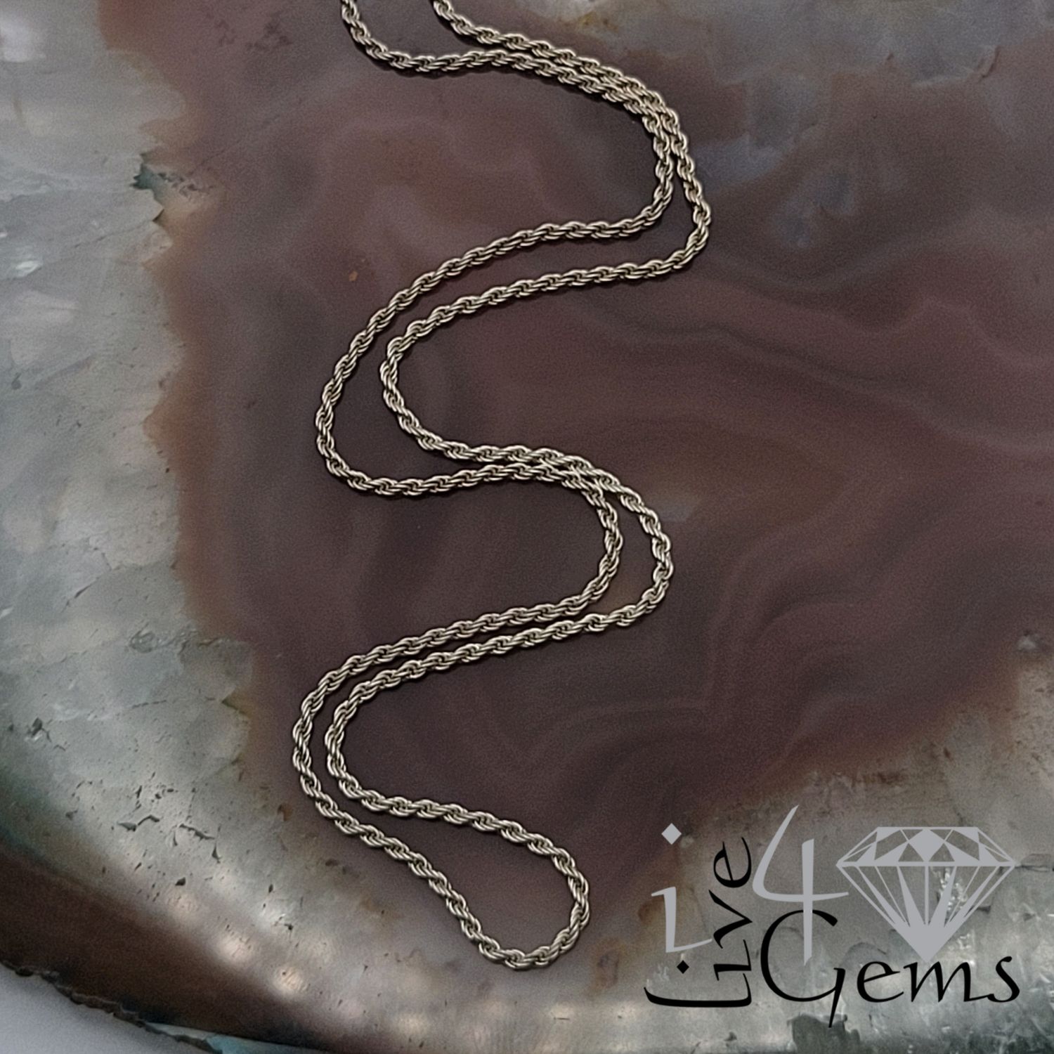 20&quot; Silver Rope Chain