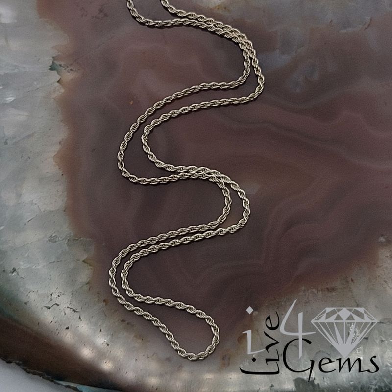20&quot; Silver Rope Chain