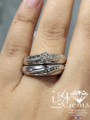 Silver Diamond Bridal Sets