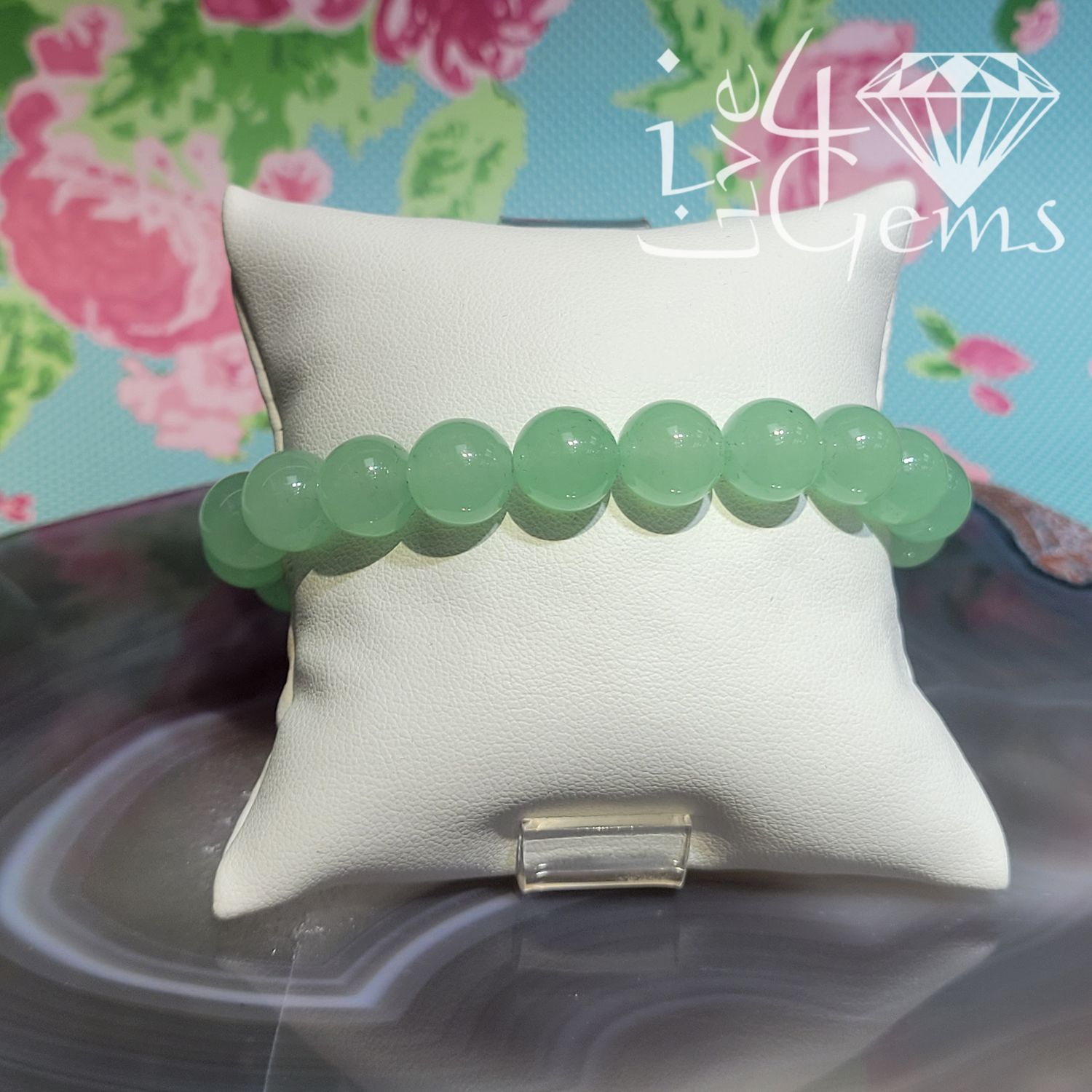 Jade Bead Bracelet 10mm
