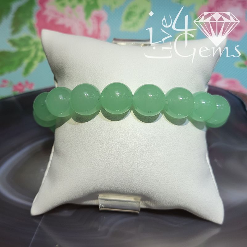Jade Bead Bracelet 12mm