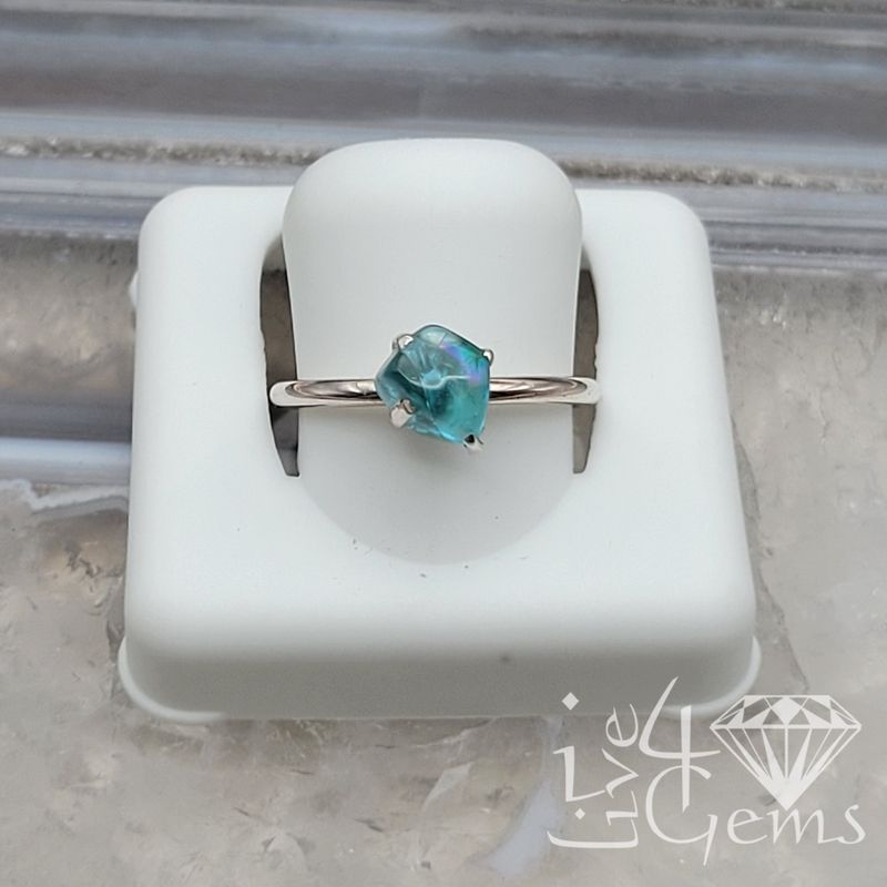Sterling Silver Apatite Stackable Ring