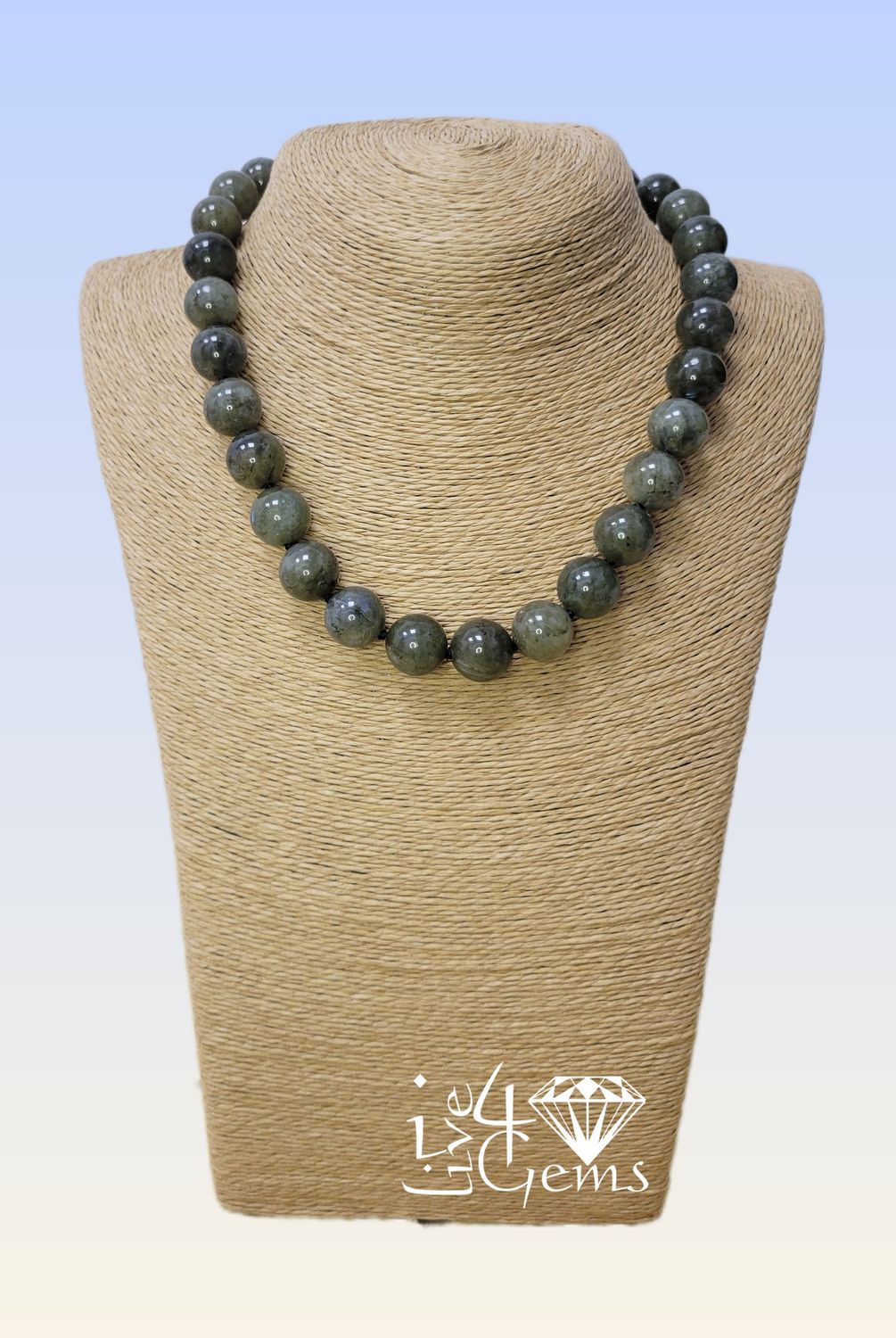 Labradorite 8mm 18&quot;L Necklace