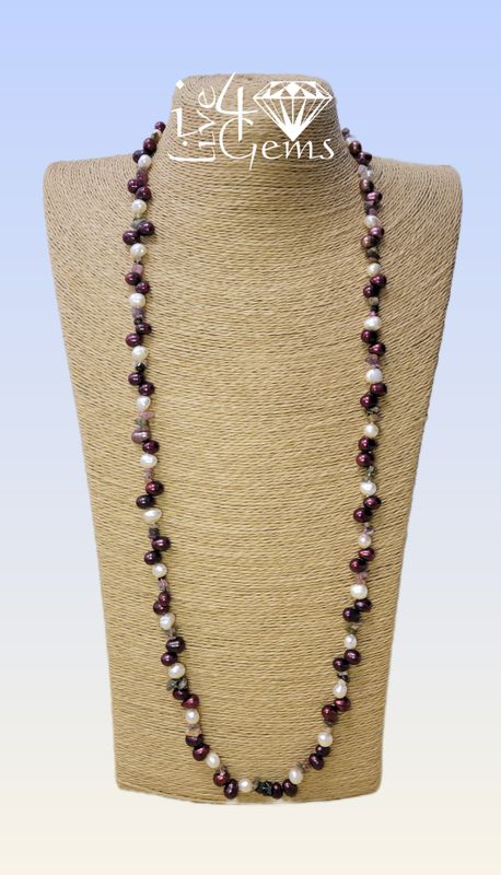 Pearl 40&quot; Long Strand Convertible Necklace Quartz