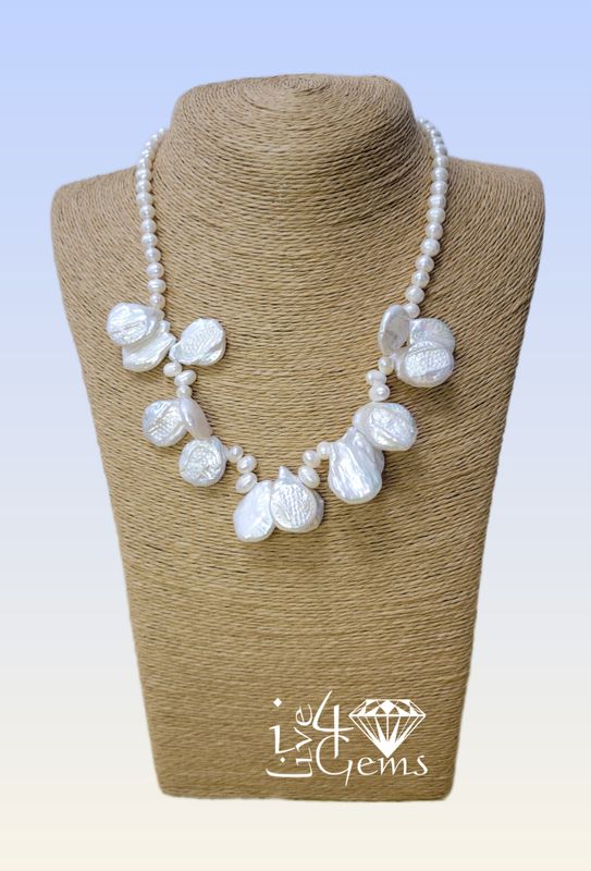 Baroque Pearl Charm Necklace