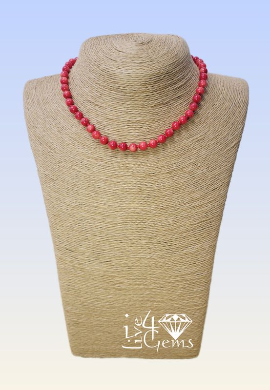 Hand-Knotted Red Coral Necklace