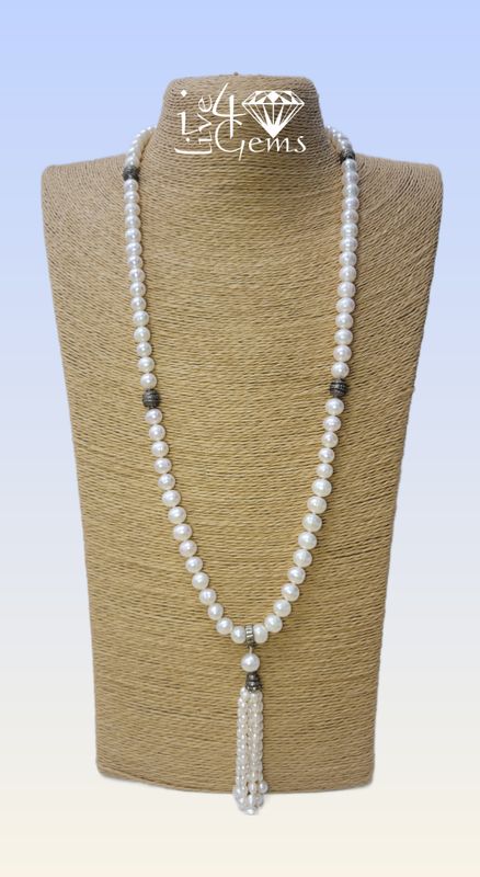 Pearl Tassel 34&quot;L