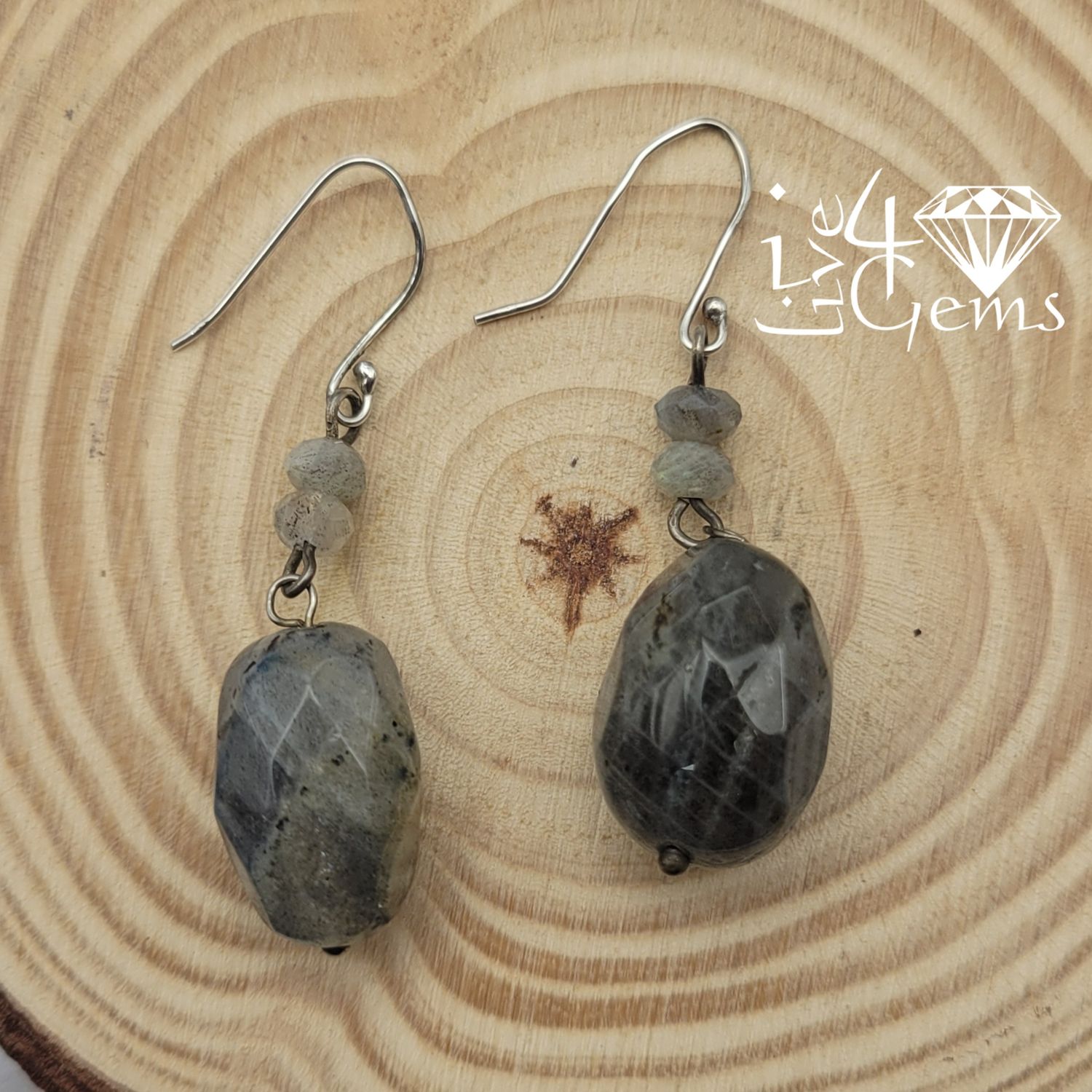 Gemstone Earring Labradorite