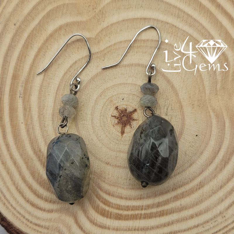 Gemstone Earring Labradorite