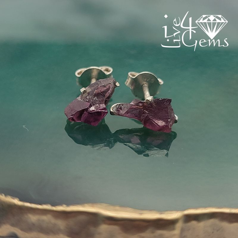 Sterling Silver Amethyst Stud