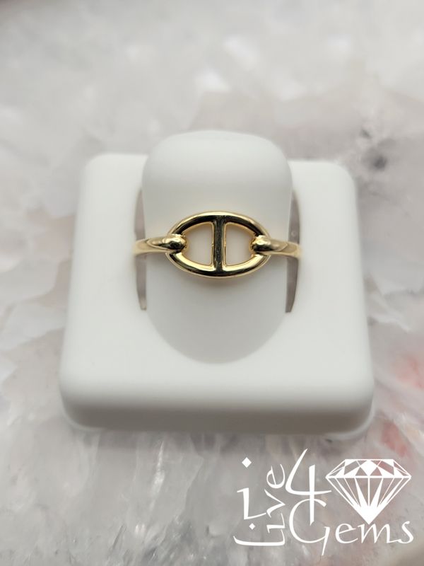 10kty Turkish Gold Mariner Link Ring