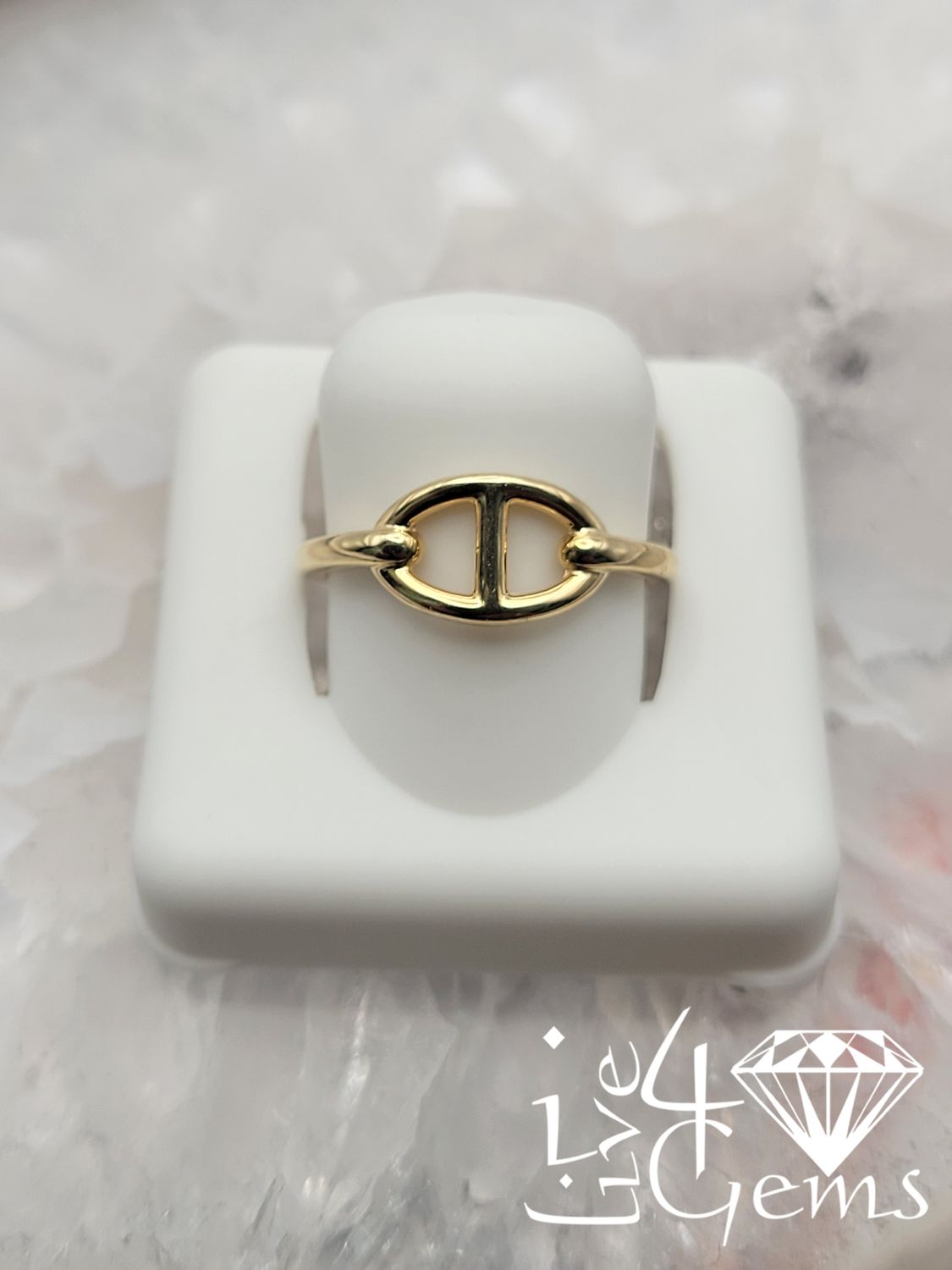 10kty Turkish Gold Mariner Link Ring