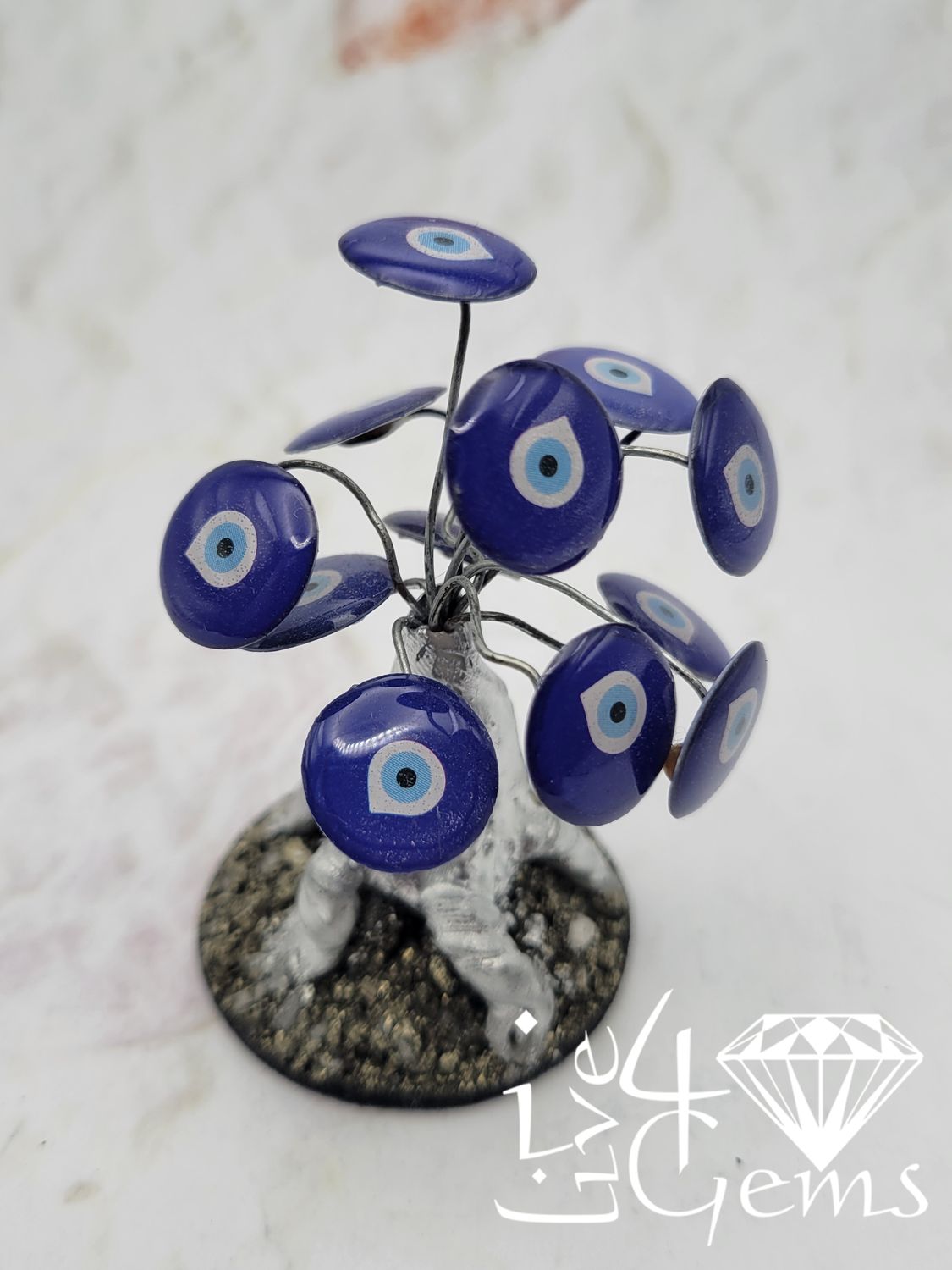 Evil Eye Bonsai Tree w Pyrite Small