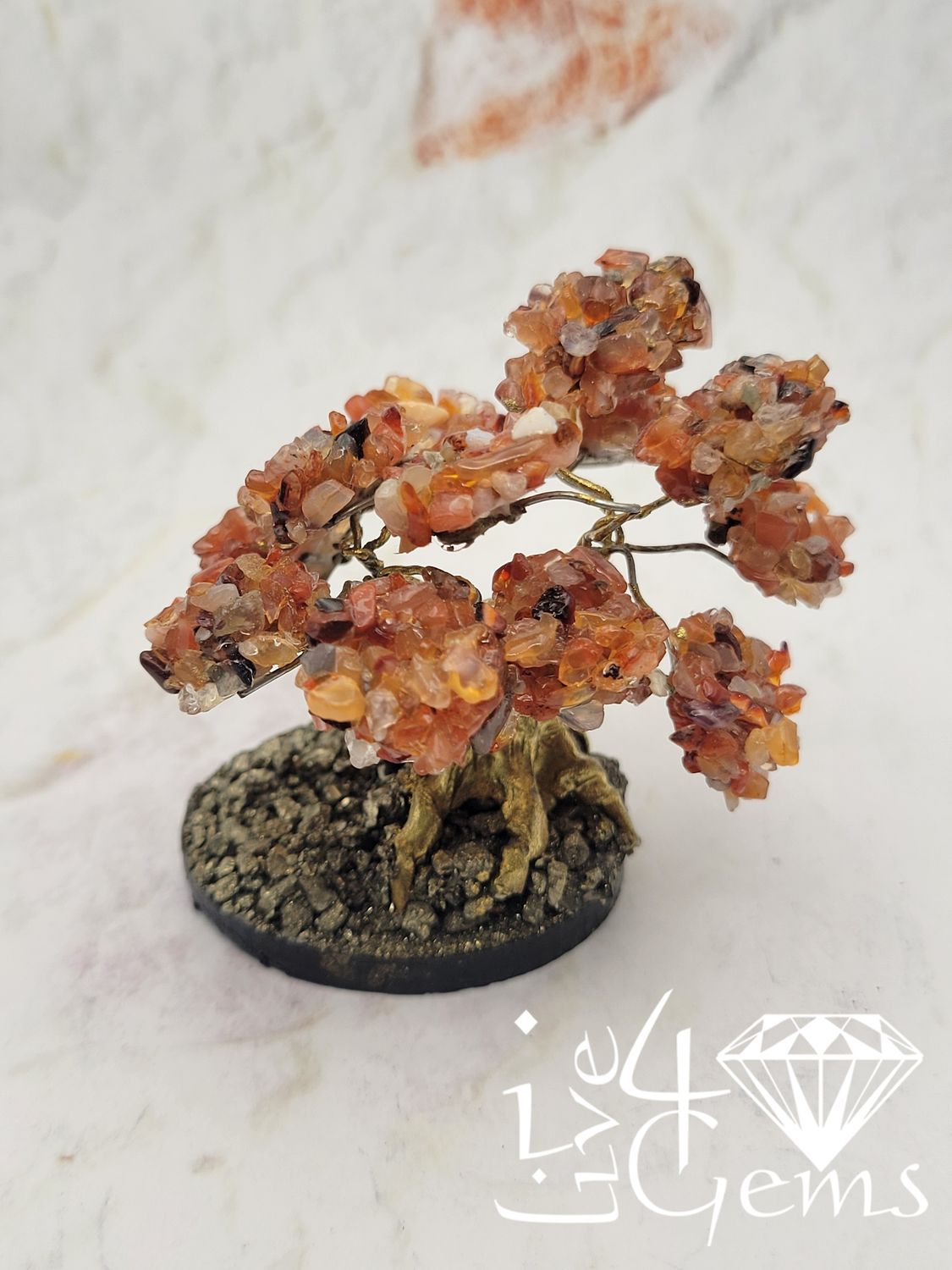 Gemstone Bonsai Tree  Agate Small