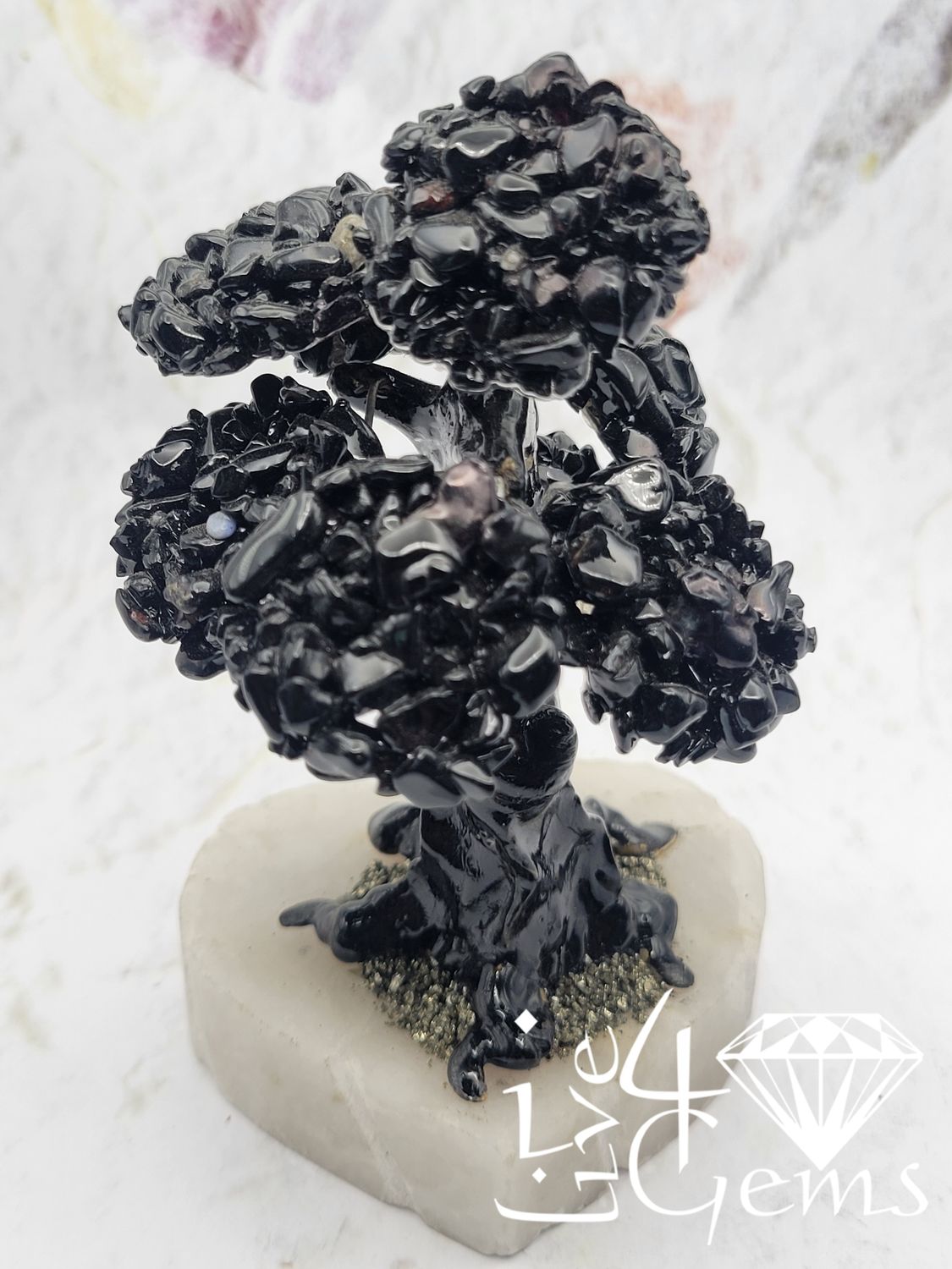 Gemstone Bonsai Tree Black Onyx