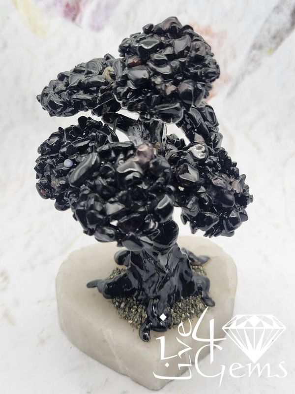 Gemstone Bonsai Tree Black Onyx