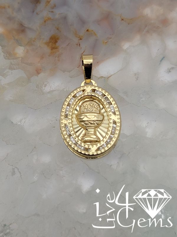 10kty Gold First Communion Medal