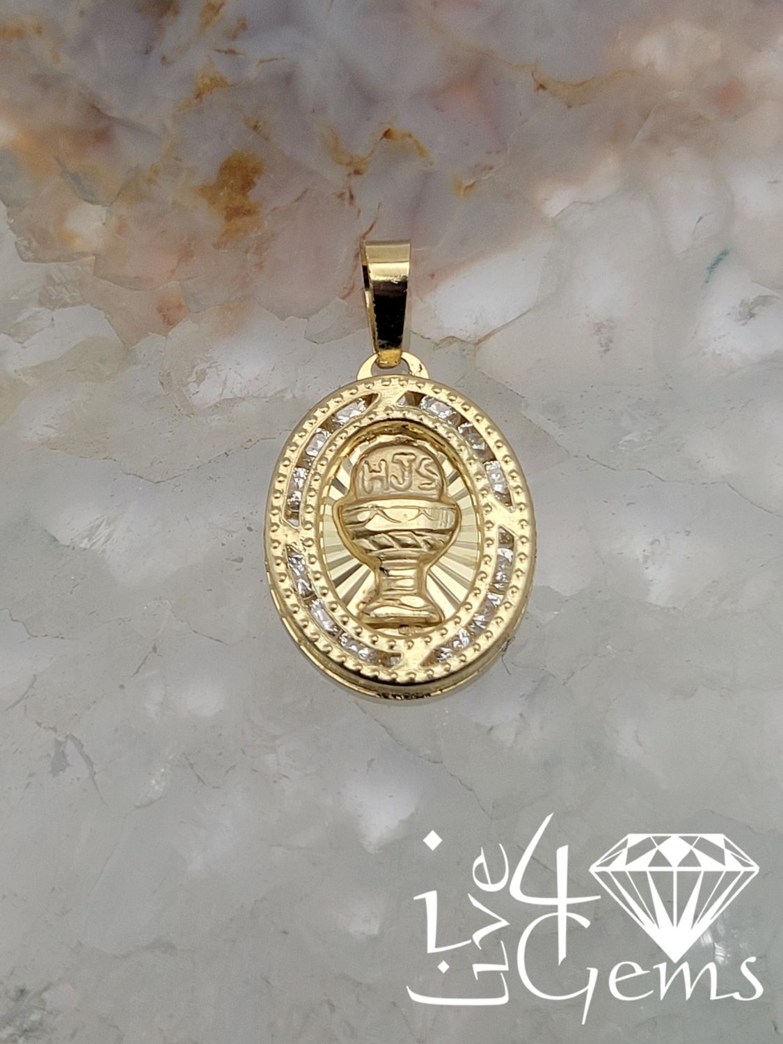 10kty Gold First Communion Medal