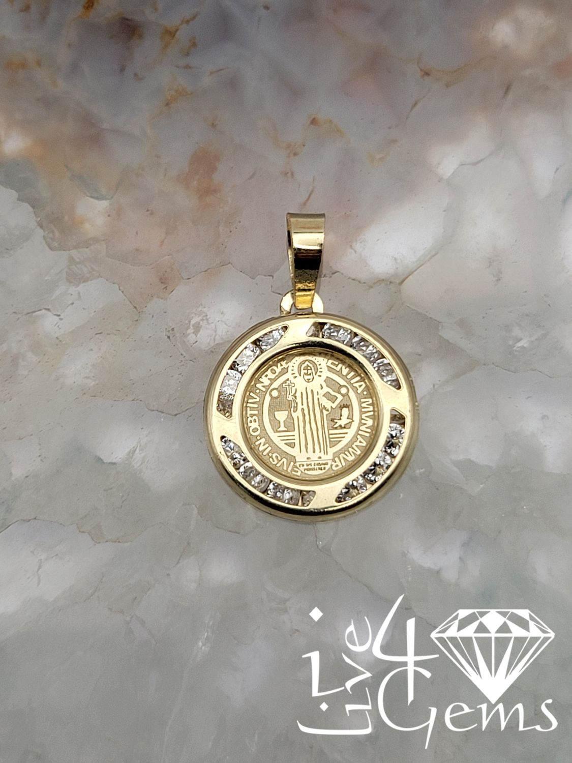 10kty Gold St. Benedict Pendant
