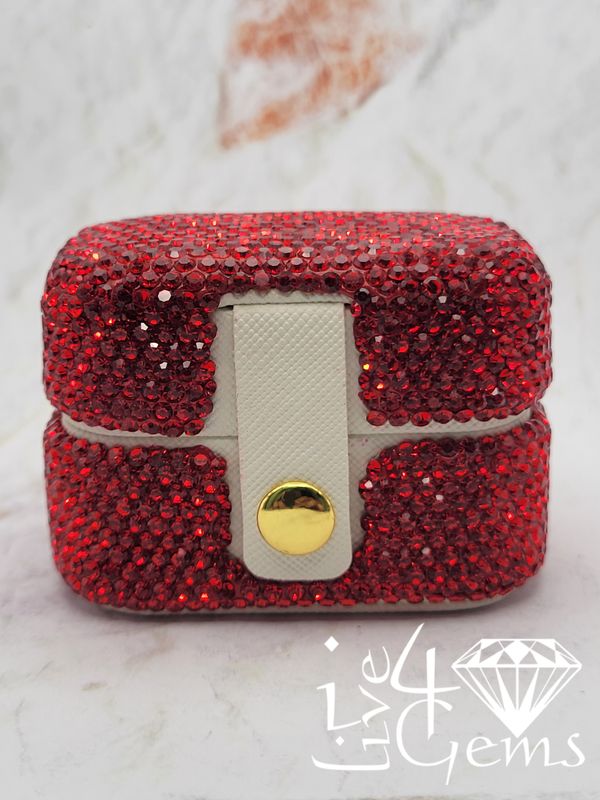 Rhinestone Jewelry Box Red