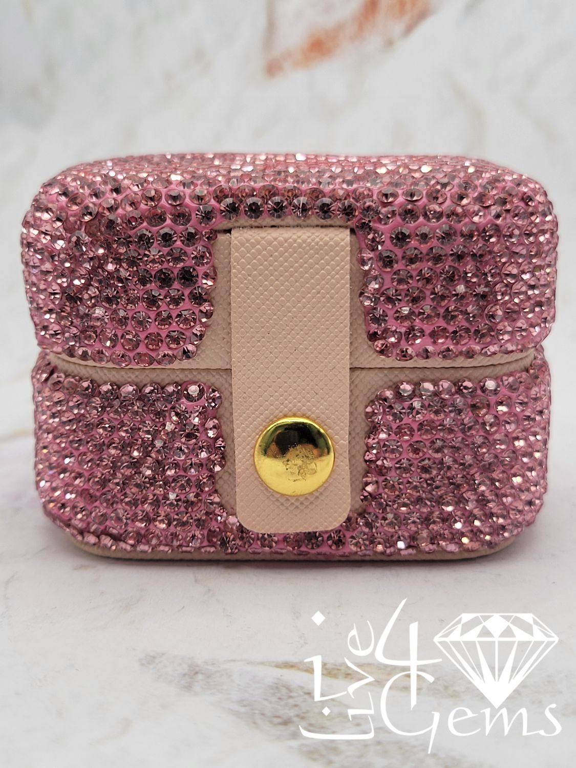 Rhinestone Jewelry Box Pink