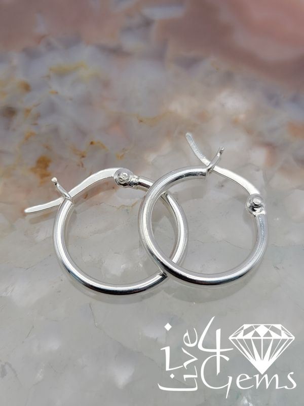 Plain Silver Hoop 2x12mm