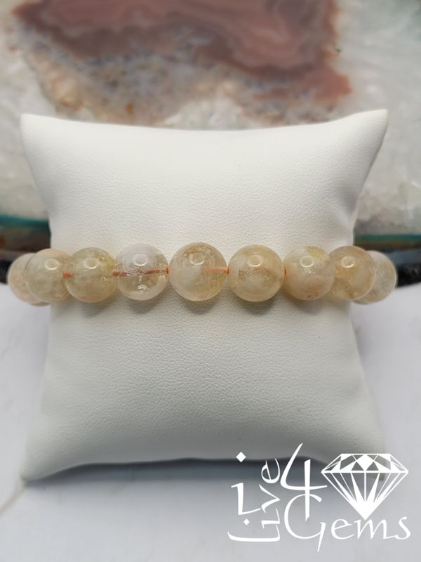 Round Brown Citrine 10mm Bracelet