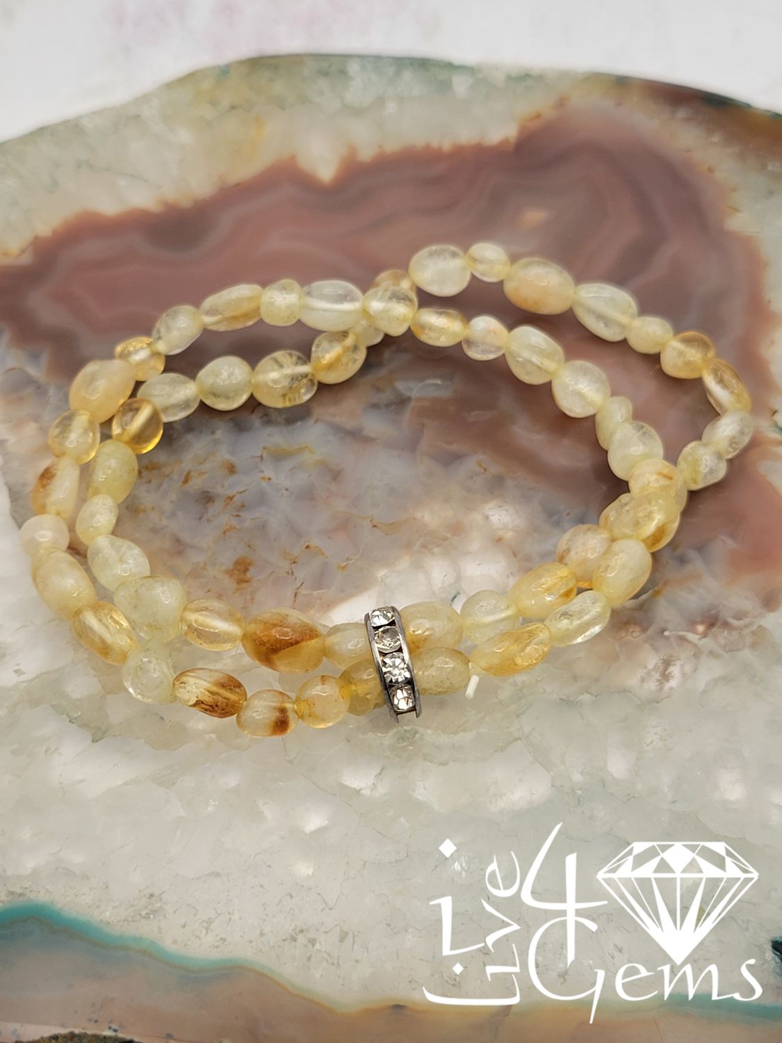 Citrine Double Strand Bracelet