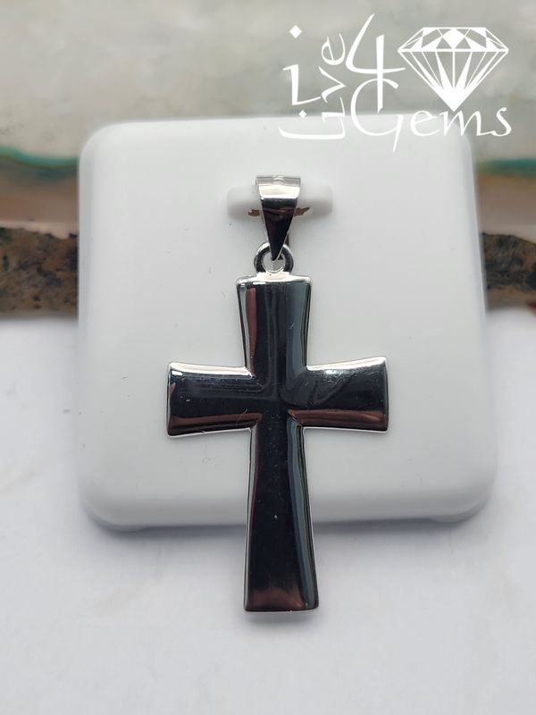Silver Plain Cross Pendant