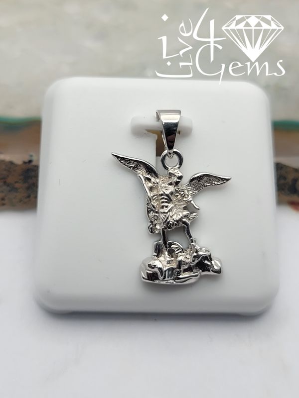 Silver St Michael Pendant