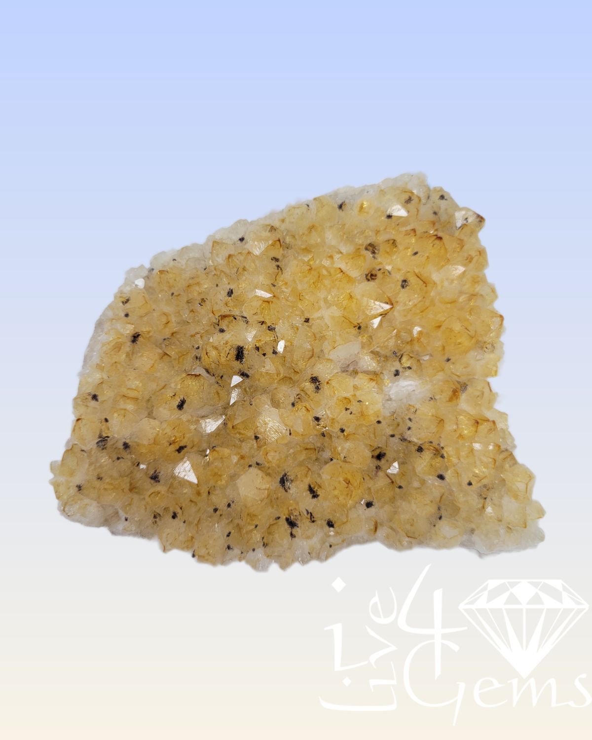 Natural Citrine Geode Cluster