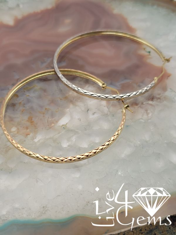 10kt Tri Colour Hoop