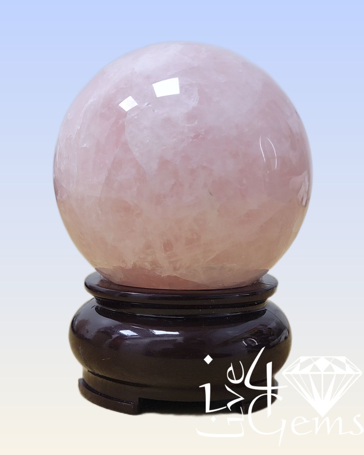 Polished Rose Quartz Sphere