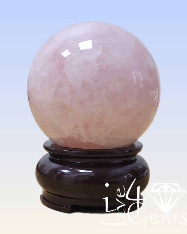 Polished Rose Quartz Sphere