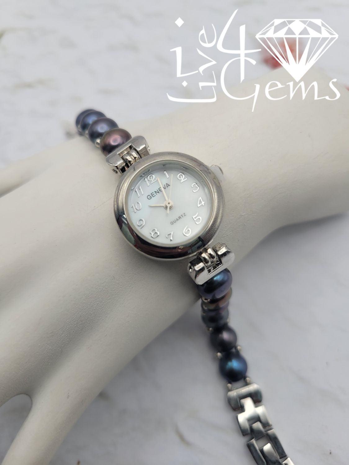 Freshwater Pearl Watch  Peacock